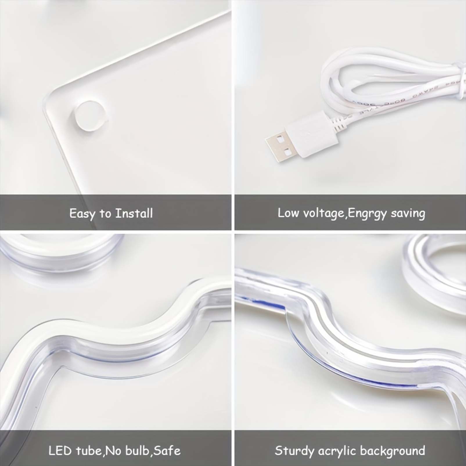 1 pc Lady Body LED Neon Sign, Ambient Wall Decoration Neon Sign for parties, game rooms, homes, clubs, living rooms, bars, bedrooms and home wall decorations, preferred as a gift, USB Powered Illuminated Sign Hanging Unit, 5V USB Power Supply - 图片 7