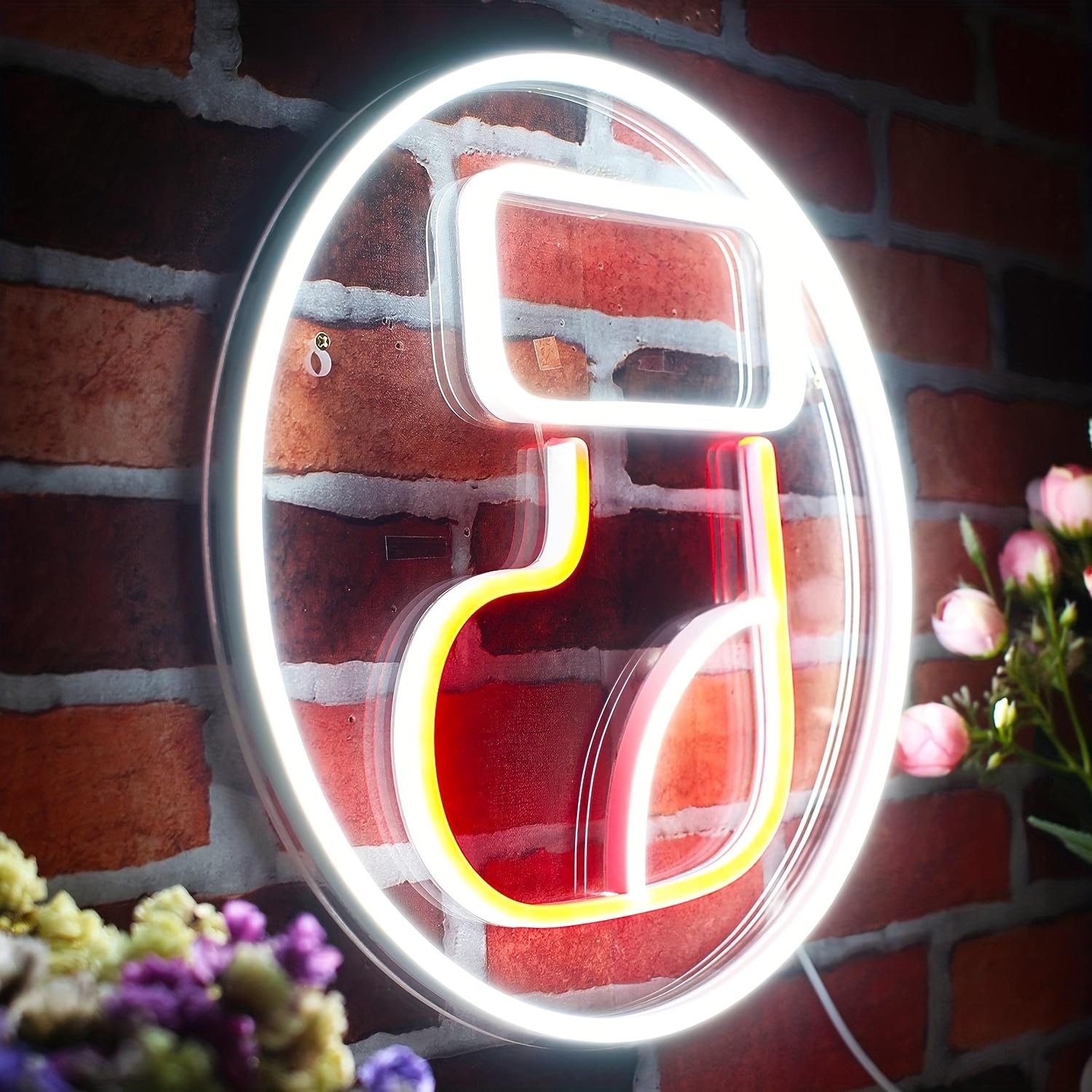 1 pc Christmas Stocking Wall Neon Decoration, Dimmable LED Christmas Ambiance Wall Decoration Neon Sign, perfect for Christmas parties, bedrooms, birthday parties, pubs, shops, games rooms, clubs, rooms, friends party wall decorations, as a friend's family birthday, Christmas gift preferred, USB powered light up sign hanging device, 5V USB power supply - 图片 6