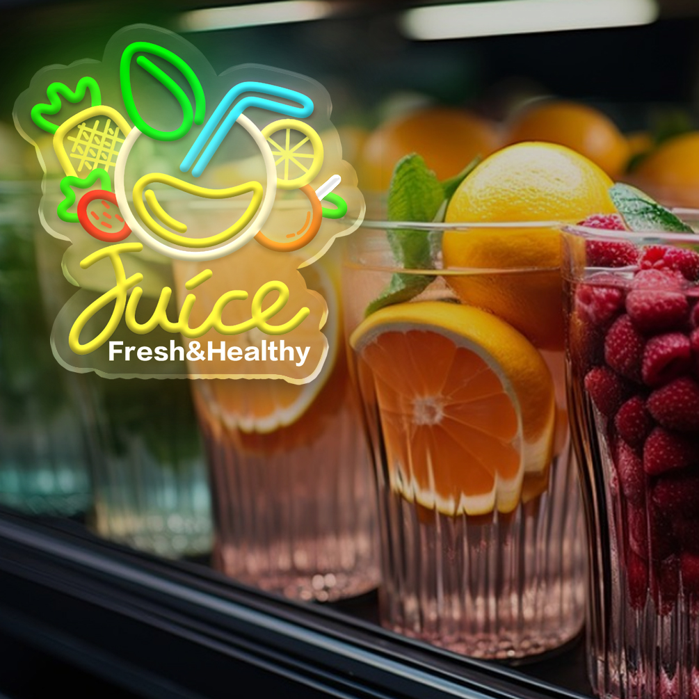 Customised fresh juice and name neon signs, personalised LED neon lights, perfect for graduation season, juice bars, food trucks, parties, cafés, living rooms and home décor. An ideal unique gift for graduation celebrations, parties, clubs, housewarmings and more! - 图片 7