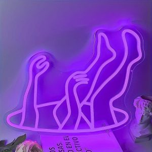 1 pc Falling Man LED neon sign, space ambiance wall decor neon sign for home, party, living room, bar, game room, club, as birthday, holiday gift, bedroom and home wall decor neon sign, 5 V USB power supply