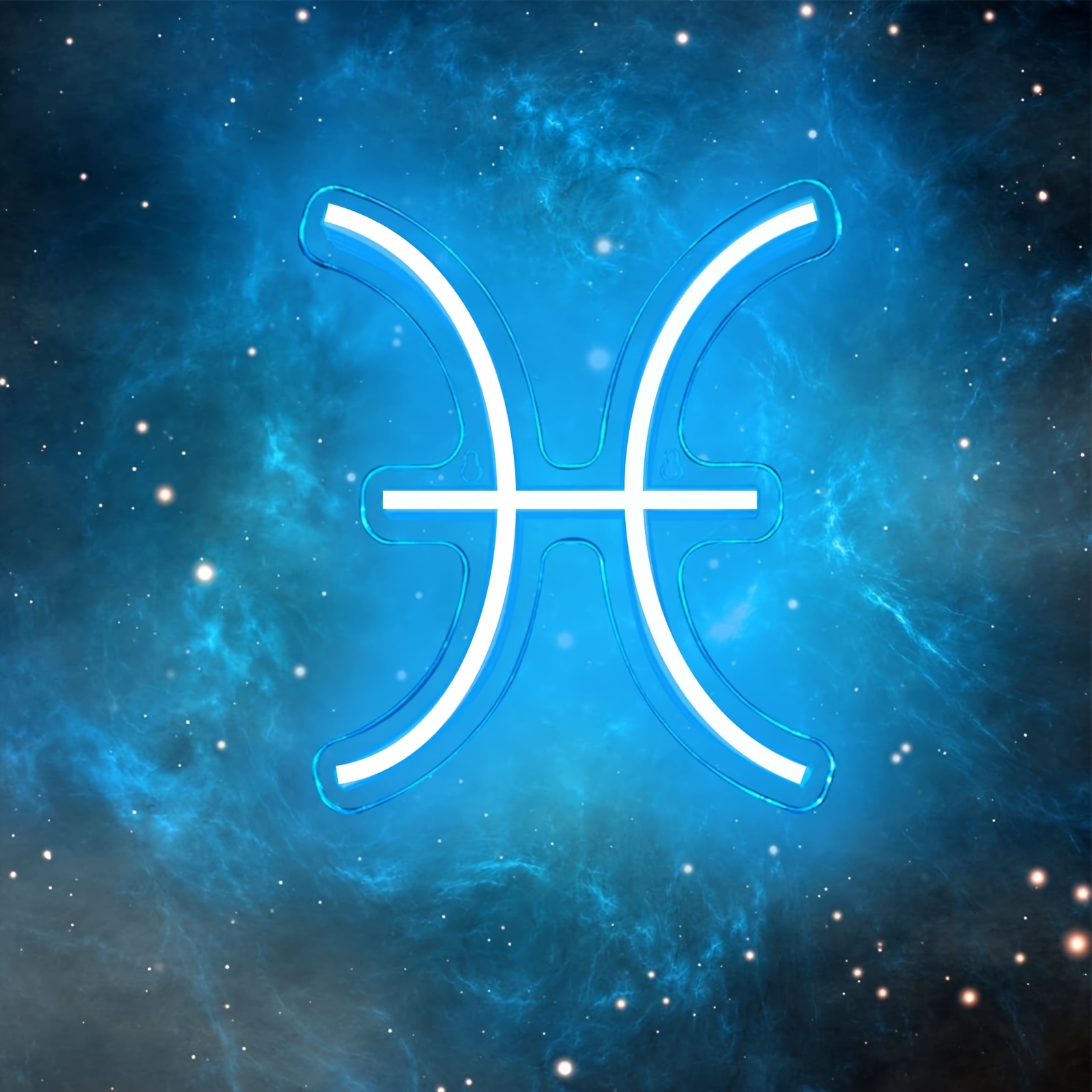 1 pc The Pisces LED Neon Sign, Astrology Horoscope Ambiance Wall Decoration Neon Sign for Home, Party, Living Room, Bar, Club, Game Room, as Birthday, Holiday Gift, Bedroom and Home Wall Decoration, USB Powered Illuminated Sign Hanging Unit, 5V USB Power Supply - 图片 5