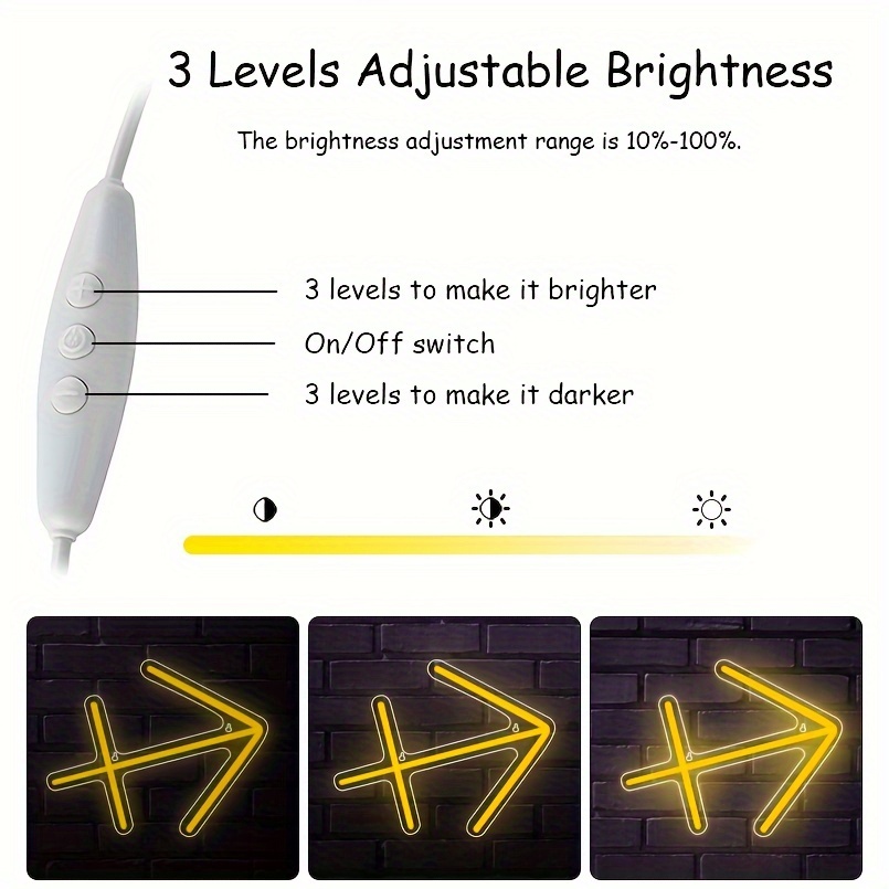 1 pc The Sagittarius LED Neon Sign, Astrology Horoscope Ambiance Wall Decoration Neon Sign for Home, Party, Living Room, Bar, Club, Game Room, as Birthday, Holiday Gift, Bedroom and Home Wall Decoration, USB Powered Illuminated Sign Hanging Unit, 5V USB Power Supply - 图片 5