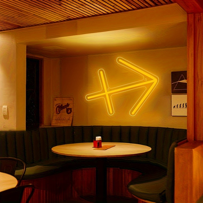 1 pc The Sagittarius LED Neon Sign, Astrology Horoscope Ambiance Wall Decoration Neon Sign for Home, Party, Living Room, Bar, Club, Game Room, as Birthday, Holiday Gift, Bedroom and Home Wall Decoration, USB Powered Illuminated Sign Hanging Unit, 5V USB Power Supply - 图片 6