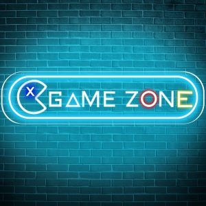1 pc Game Zone LED Neon Sign, Wall Decor Neon Sign for Home, Living Room, Game Room, Birthday Party Gifts, Bedroom and Home Wall Decor, 5 V USB Power Supply