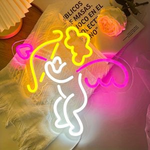 1 pc Cupid Angel LED neon sign, ambient wall decoration neon sign for parties, weddings, homes, clubs, living rooms, bars, bedrooms and home wall decorations, preferred as birthday and holiday gifts for friends and family, USB powered illuminated sign hanging device, 5V USB power supply