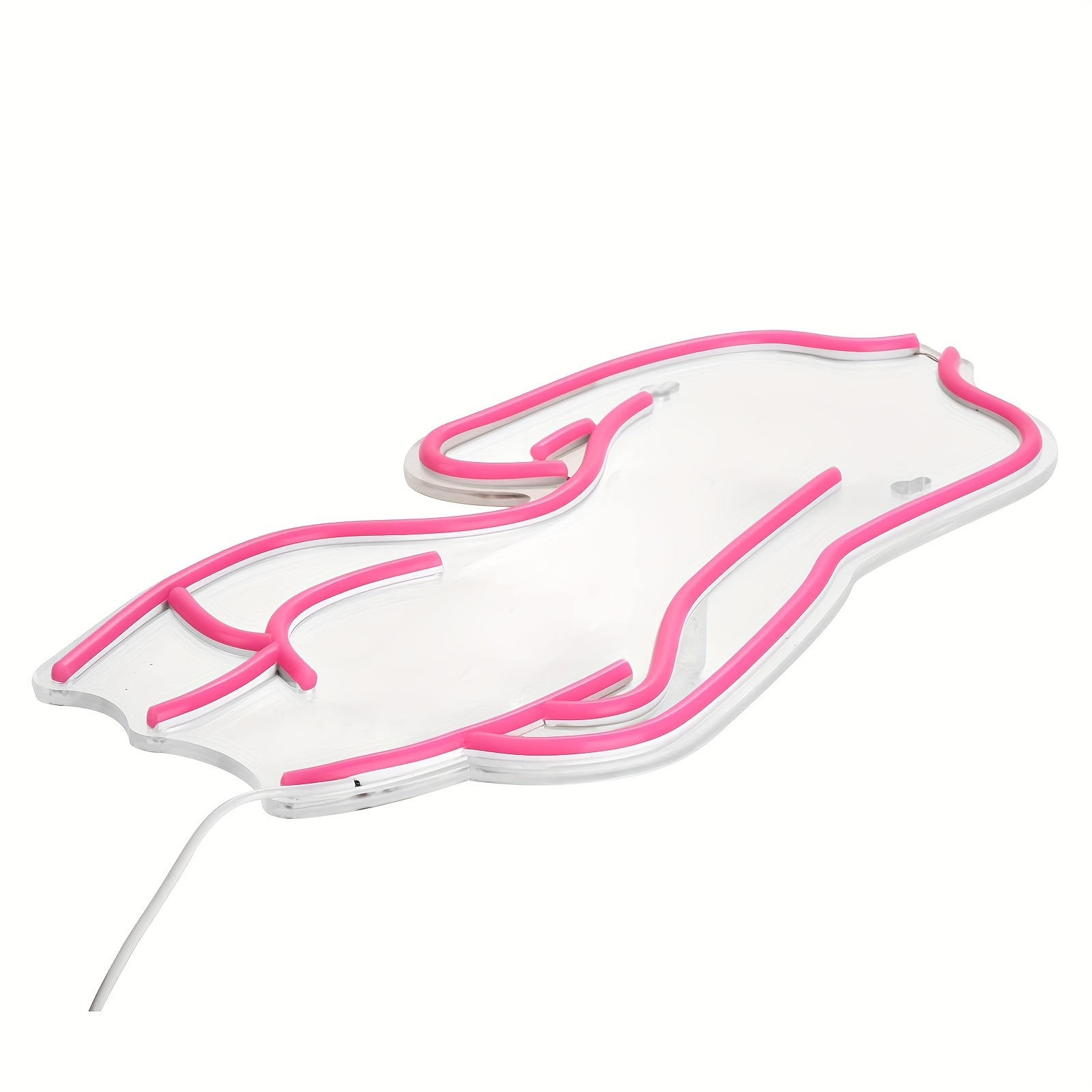 1 pc Lady Back LED Neon Sign, Ambient Wall Decor Neon Sign for Home, Party, Living Room, Bar, Club, as Birthday, Holiday Gift, Bedroom and Home Wall Decoration, USB Powered Illuminated Sign Hanging Unit, 5V USB Power Supply - 图片 4