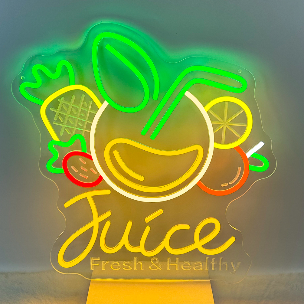Customised fresh juice and name neon signs, personalised LED neon lights, perfect for graduation season, juice bars, food trucks, parties, cafés, living rooms and home décor. An ideal unique gift for graduation celebrations, parties, clubs, housewarmings and more! - 图片 6