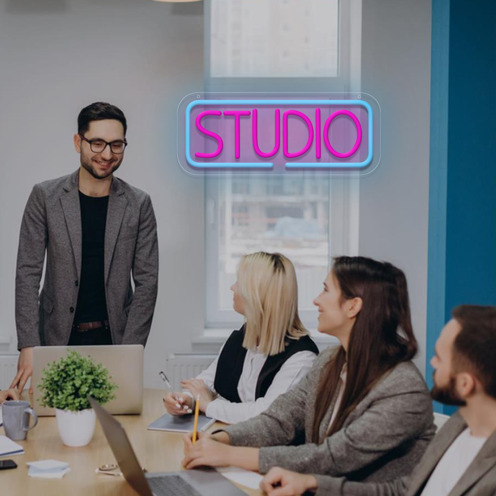 1 pc studio LED neon sign, wall decoration neon sign for bars, clubs, coffee shops, hotels, shops, music studios, friends party wall decoration, 5 V USB power supply - 图片 5