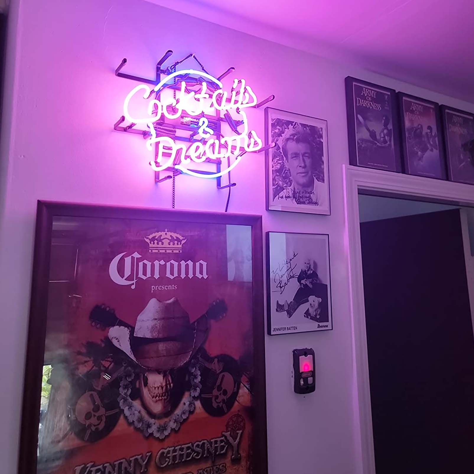 High quality Cocktails and Dreams sign, large glowing glass tube neon LED sign for office, party, coffee shop, bar, birthday, man cave, home and event wall art decor. - 图片 4