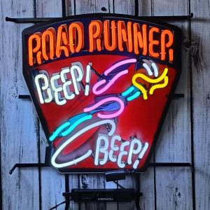 High quality super bright roadside light sign with HD inkjet graphic printing board, large glowing glass tube neon LED sign for office, party, coffee shop, bar, birthday, man cave, home and event wall art decoration.