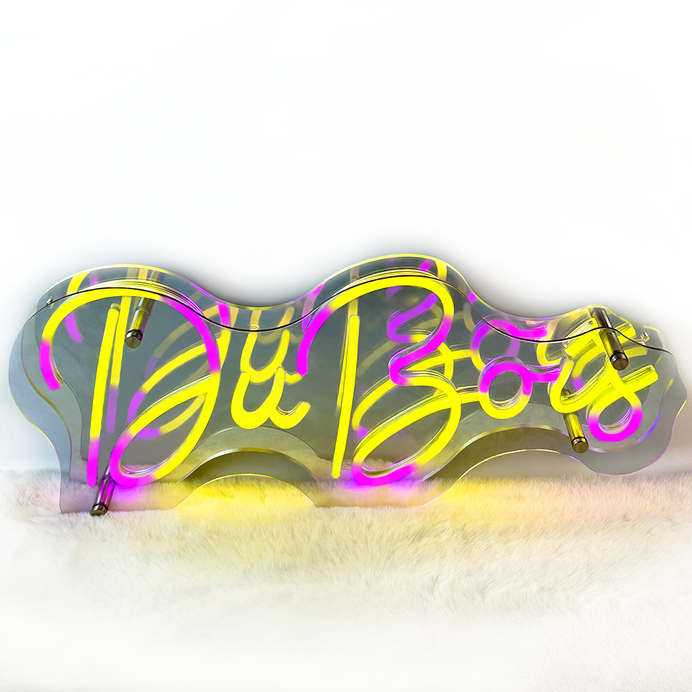 1pc Custom Neon Sign For Wall Decor, Personalized Last Name Neon Light Sign Wedding Festival Neon Sign Home Decoration Backdrop Family Name Light Wedding Gifts Mr And Mrs Name Neon Light Sign, USB Power. - 图片 2