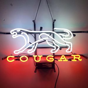 High quality super bright american lion sign, large glowing glass tube neon LED sign for office, party, coffee shop, bar, birthday, man cave, home and event wall art decoration.