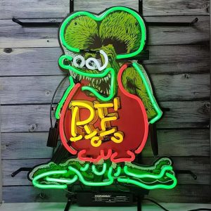 High Quality Super Bright Open Letter Display Beer Bar Mouse Sign, HD Jet Graphic Printed Board, Large Brightness Glowing Glass Tube Neon LED Sign for Office, Party, Coffee Shop, Bar, Birthday, Men's Cave, Home and Event Wall Art Decoration.