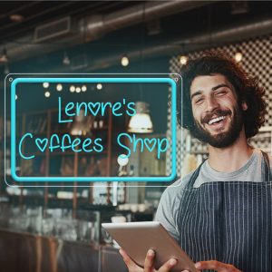 Custom rectangle and name neon sign with 3D engraving and personalised LED neon lights for weddings, events, children's rooms, bedrooms, living rooms and home decor, unique and ideal gift for birthdays, weddings, graduations, Father's Day, Children's Day and more!