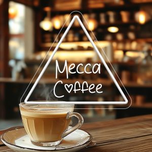 Custom Triangle and Name Neon Signs, 3D Engraving, Personalised LED Neon Lights for Weddings, Events, Children's Rooms, Bedrooms, Living Rooms and Home Decor, Unique and Ideal Gifts for Birthdays, Weddings, Graduation Ceremonies, Father's Day, Children's Day and more!