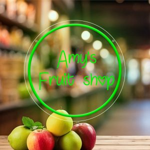 Custom round and name neon signs with 3D engraving and personalised LED neon lights for weddings, events, children's rooms, bedrooms, living rooms and home décor, unique and ideal gifts for birthdays, weddings, graduations, Father's Day, Children's Day and more!