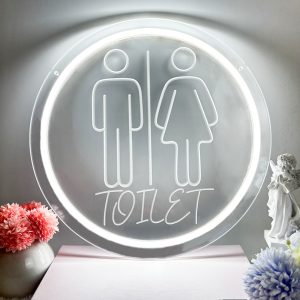 Custom female and male icon name neon signs, personalised LED neon lights for washrooms, offices, coffee shops, restaurants, hotels, parties, pubs, living rooms and home decor, unique and ideal gifts for toilets, parties, clubs and more!