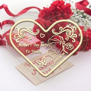 Customised Mother's Day heart and name neon sign with 3D engraving and personalised LED neon for Mother's Day, events, children's rooms, bedrooms, living rooms and home decor, unique and ideal gift for Mother's Day, housewarming and for mothers!