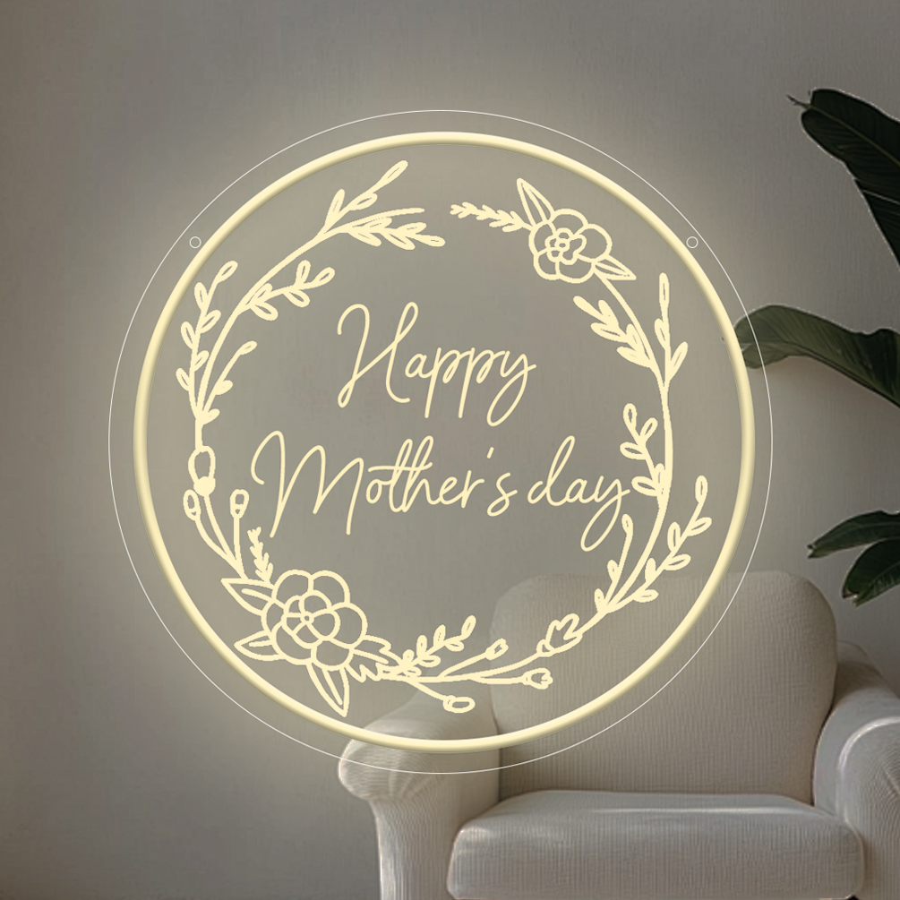 Patterned custom name neon sign, 3D engraving, personalised LED neon light, suitable for wedding, children's room, bedroom, living room decorations, unique and ideal gift for birthdays, weddings, Mother's Day, Children's Day, housewarming and more!