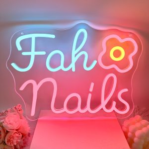 Flower pattern custom neon sign, personalised dimmable LED neon sign for home, birthdays, bars, weddings, party night lights and company logos or business signs, unique and ideal gifts for birthdays, weddings, graduations, festivals, housewarming and more!