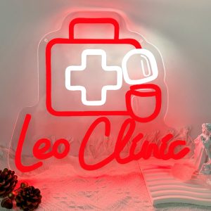 Custom pharmacy clinic name neon sign, personalised LED neon for clinic, hospital, pharmacy decorations, unique and ideal gift for theme parties, clinics, hospitals, pharmacies, housewarming and more!