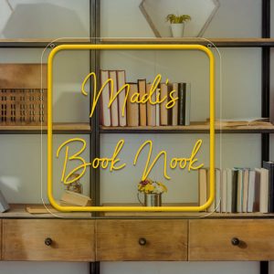 Custom square neon, personalised LED neon sign for wall decoration, customizable 3D engraved neon sign for weddings birthday parties business bar sign , a unique and ideal gift for birthdays, weddings, graduations, children's day, housewarming and other occasions.