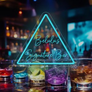 Custom Triangle Neon, Personalised LED Neon Signs for Wall Decoration, Customizable 3D Engraved Neon Signs for Wedding Birthday Party Business Bar Signs , Unique and ideal gifts for birthdays, weddings, graduations, children's day, housewarming and other occasions.