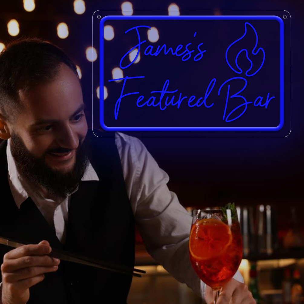 Custom Flame Patterns and Name Neon Signs, 3D Engraving, Personalised LED Neon Weddings, Events, BBQs, Bars, Bedrooms, Living Rooms and Home Decor, Unique Ideal Gifts for Birthdays, Weddings, Graduation, Festivals, Housewarming and more! - 图片 5