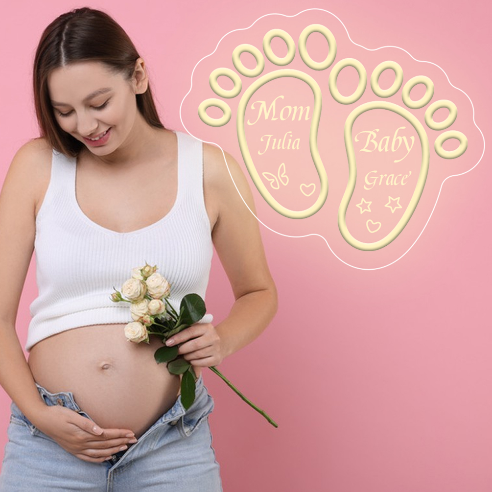 Baby feet pattern neon sign with LED neon light, suitable for, party, event, bedroom, living room and home decoration, unique and ideal gift for birthday, party, ceremony, graduation, housewarming and so on! - 图片 6