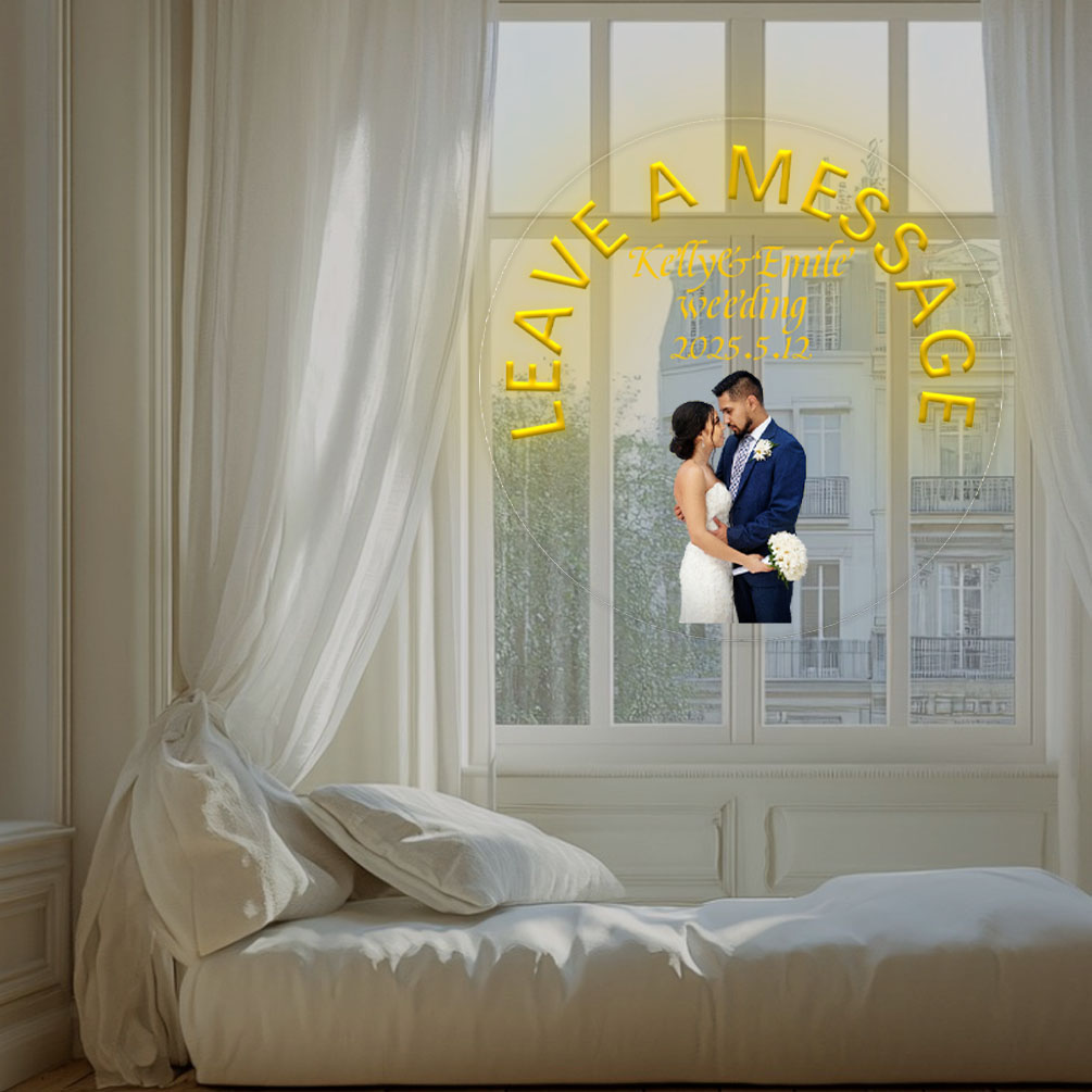 Custom message name and photo neon sign, personalised LED neon lights for weddings, events, parties, living room and home decoration, unique and ideal gift for birthdays, weddings, graduations, engagements, business, pubs, housewarming and more! - 图片 6