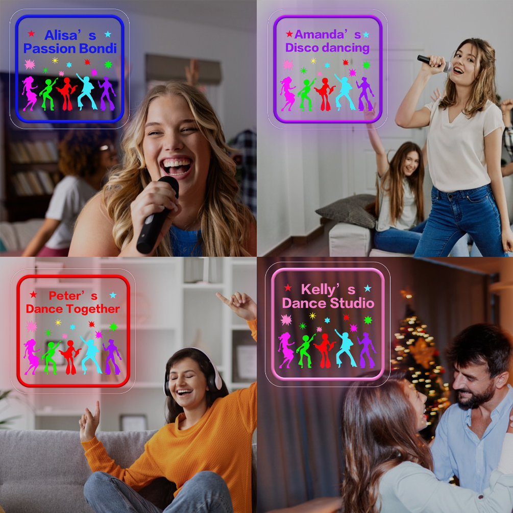 Custom Dance and Name Neon Signs, 3D Engraving, UV Neon for Theme Parties, Dance Studios, Men's Caves, Bars, Clubs, Unique and Ideal Favours for Parties, Birthdays, Weddings, Housewarmings and more! - 图片 7