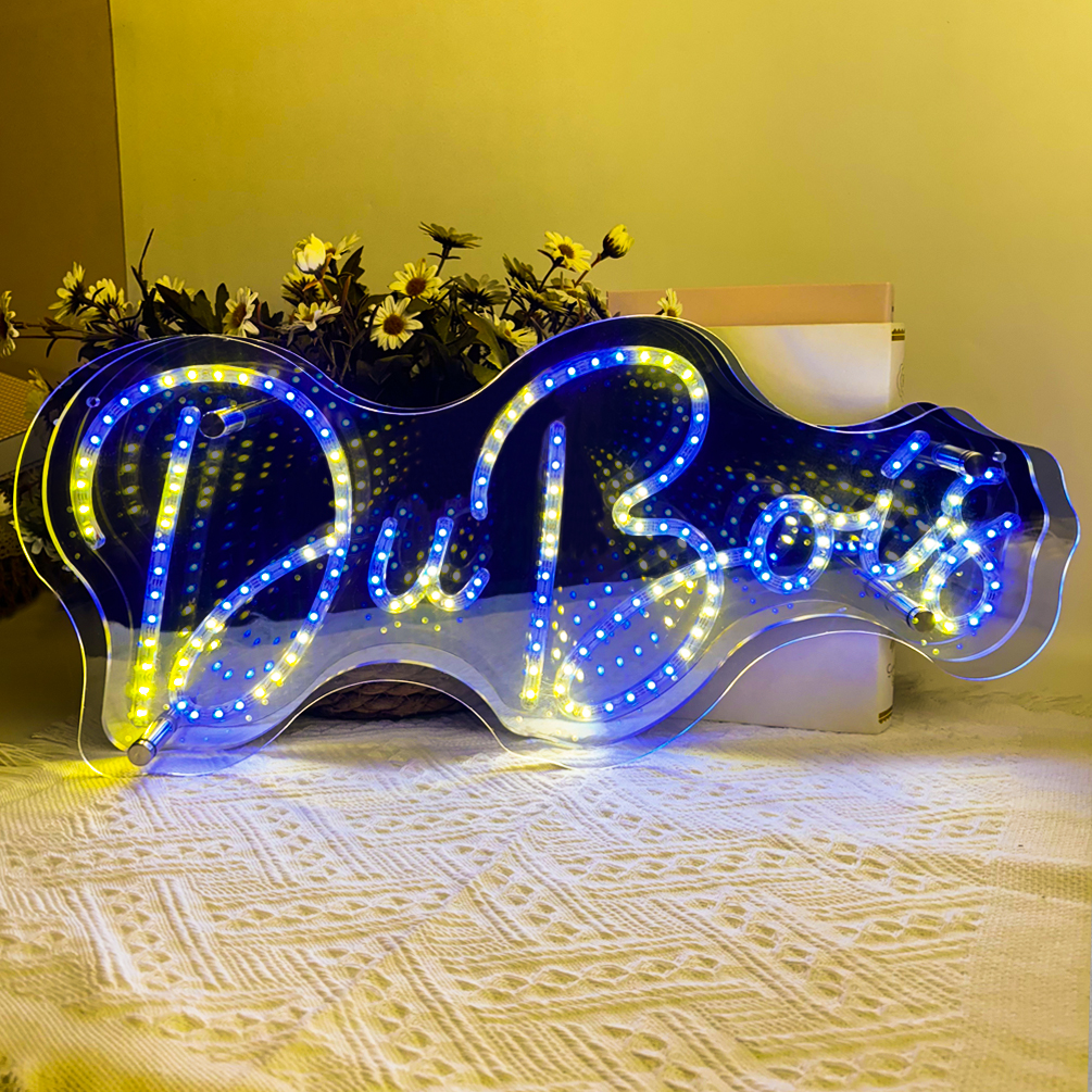 1pc Custom Neon Sign For Wall Decor, Personalized Last Name Neon Light Sign Wedding Festival Neon Sign Home Decoration Backdrop Family Name Light Wedding Gifts Mr And Mrs Name Neon Light Sign, USB Power. Trendy, Colorful, Contracted, Kawaii, Y2K - 图片 10