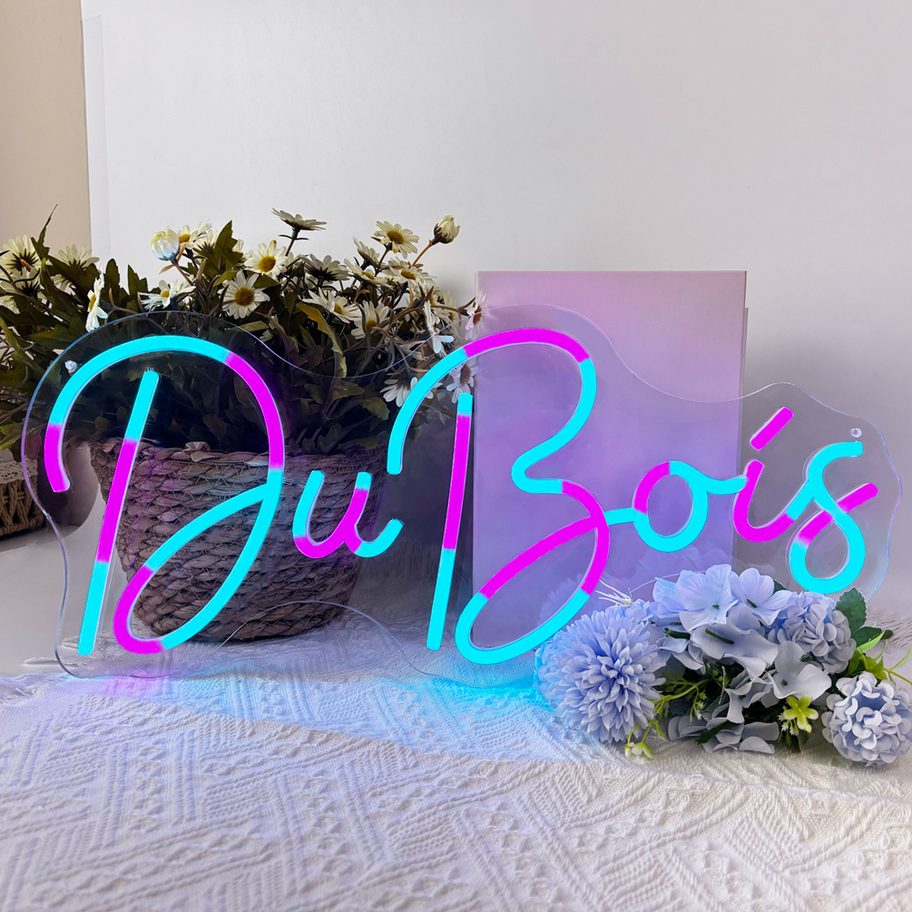 1pc Custom Neon Sign For Wall Decor, Personalized Last Name Neon Light Sign Wedding Festival Neon Sign Home Decoration Backdrop Family Name Light Wedding Gifts Mr And Mrs Name Neon Light Sign, USB Power. Trendy, Colorful, Contracted, Kawaii, Y2K - 图片 4