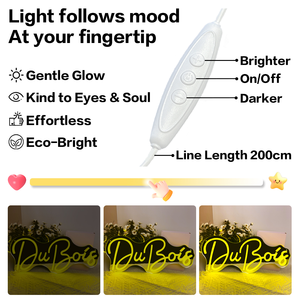 1pc Custom Neon Sign For Wall Decor, Personalized Last Name Neon Light Sign Wedding Festival Neon Sign Home Decoration Backdrop Family Name Light Wedding Gifts Mr And Mrs Name Neon Light Sign, USB Power. Trendy, Colorful, Contracted, Kawaii, Y2K - 图片 6