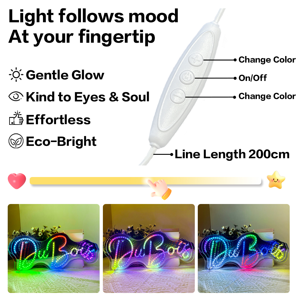 1pc Custom Neon Sign For Wall Decor, Personalized Last Name Neon Light Sign Wedding Festival Neon Sign Home Decoration Backdrop Family Name Light Wedding Gifts Mr And Mrs Name Neon Light Sign, USB Power. Trendy, Colorful, Contracted, Kawaii, Y2K - 图片 6